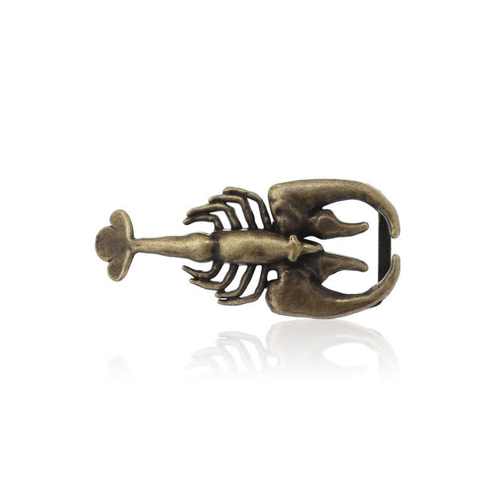 Cintura in pelle con fibbia a forma di mini scorpione fai da te da uomo - image 2