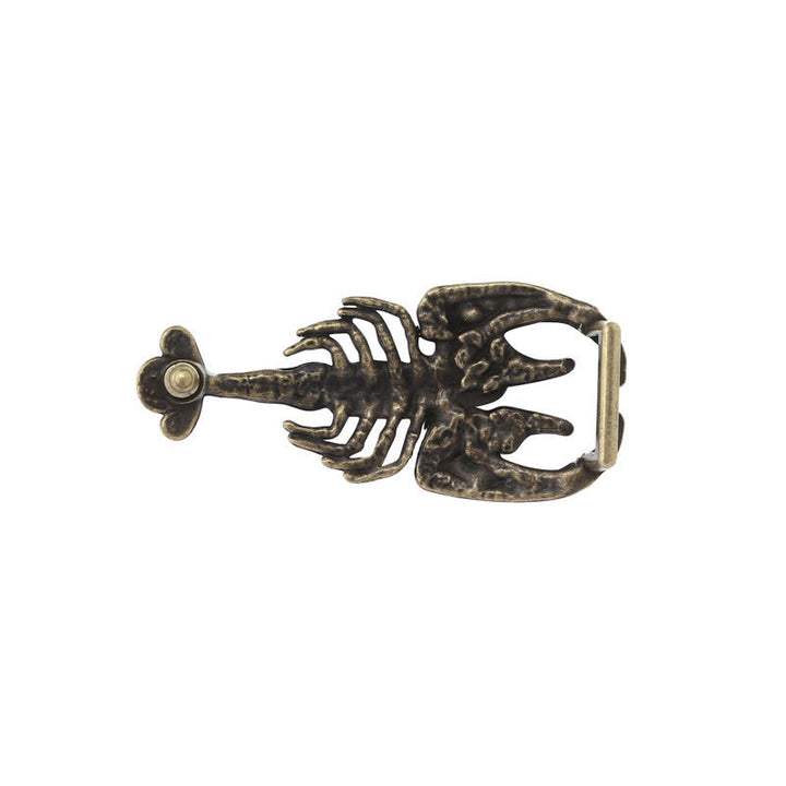 Cintura in pelle con fibbia a forma di mini scorpione fai da te da uomo - image 3