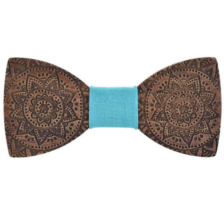 Papillon in legno con incisione di lusso da uomo - Ciano - image 11