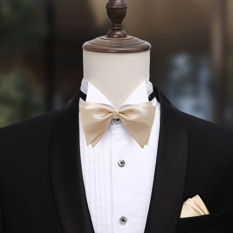 Papillon oversize a punta elegante da sposo per uomo - image 14