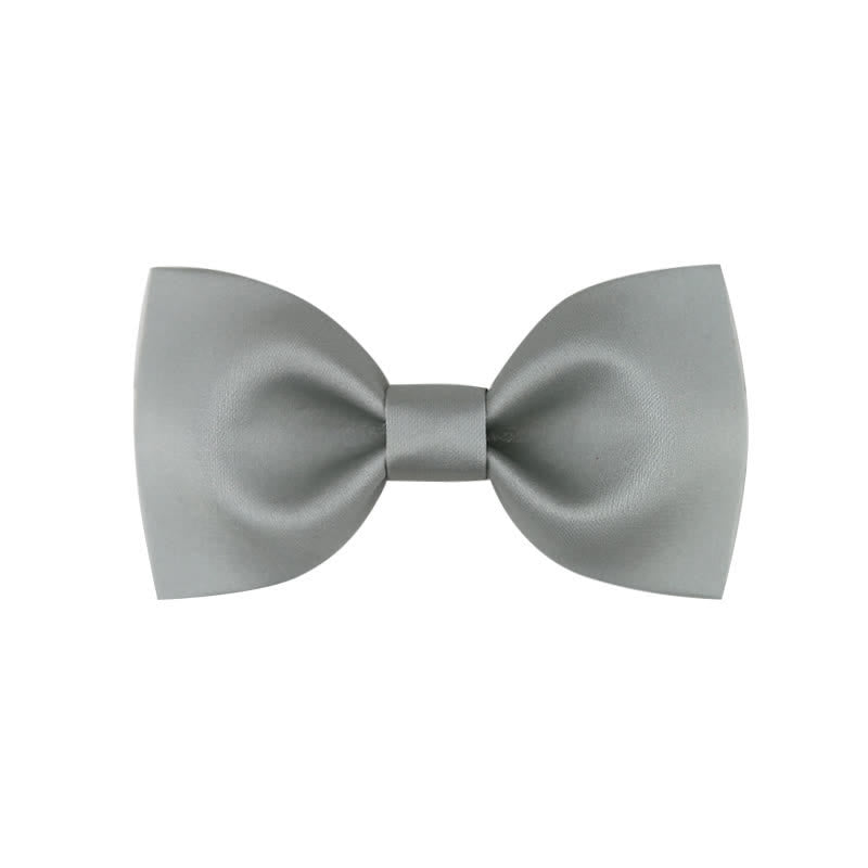 Papillon da sposa classico semplice da uomo, tinta unita - Stile n. 1 - Verdemarescuro - image 13
