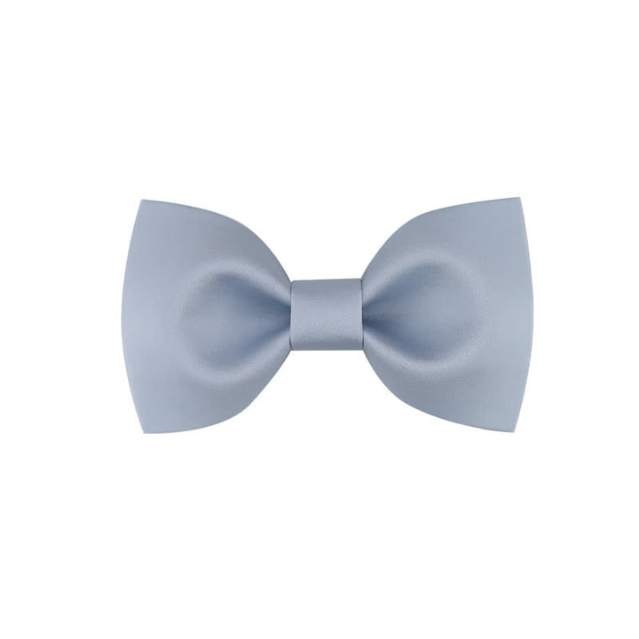 Papillon da sposa classico semplice da uomo, tinta unita - Stile n. 1 - AzzurroCielo Chiaro - image 17