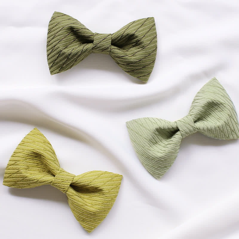 Papillon da sposa in twill della serie verde da uomo - image 0