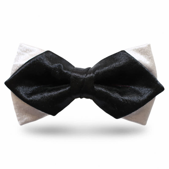 Papillon Gainsboro nero a doppio strato da uomo - Stile n. 4 - image 7