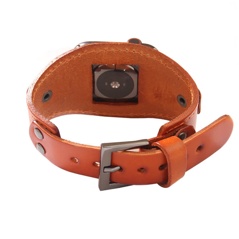 Cinturino per orologio intelligente con cinturino in vera pelle punk - image 4