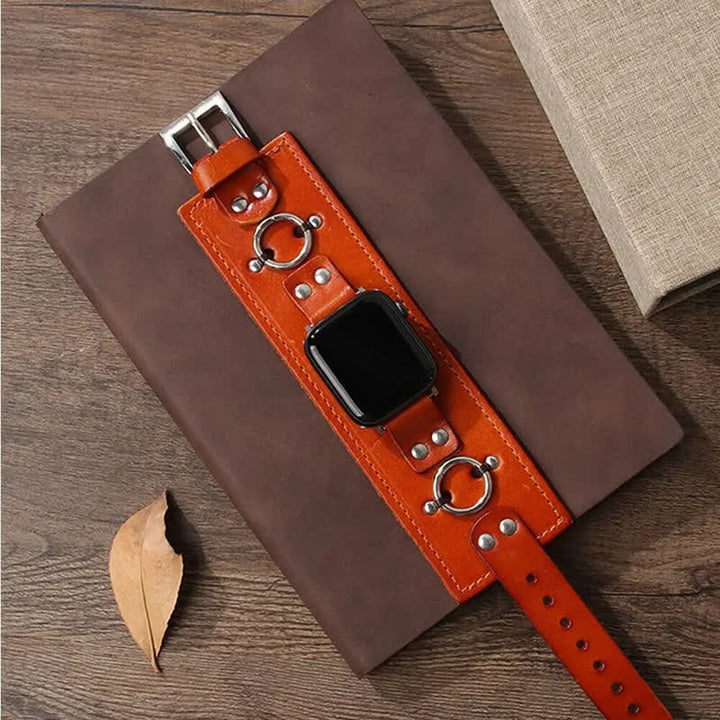 Cinturino per smartwatch Ring Decor in vera pelle - image 4