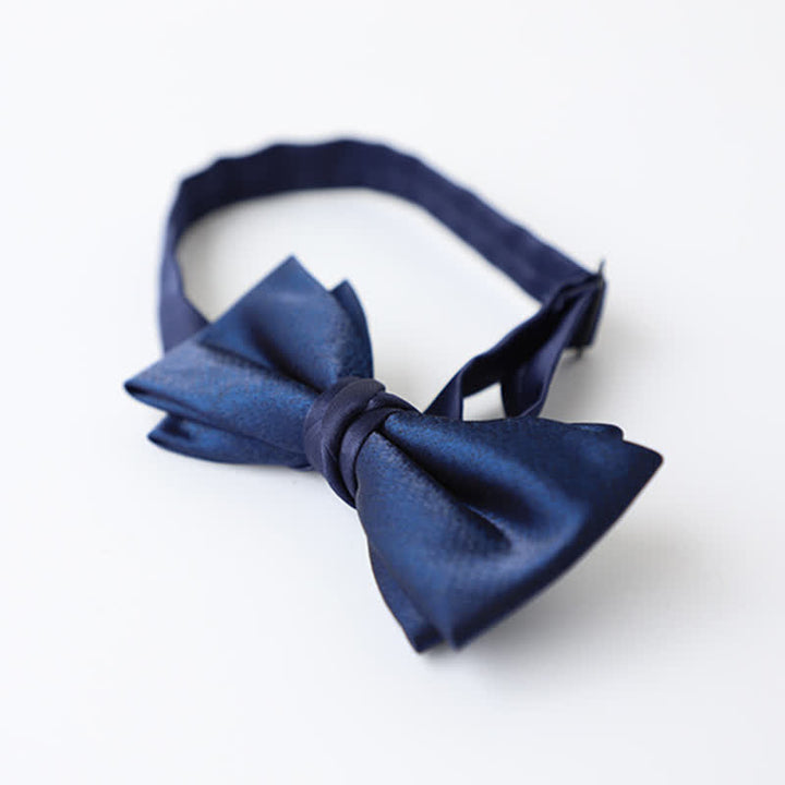 Papillon da uomo blu navy tinta unita - image 16