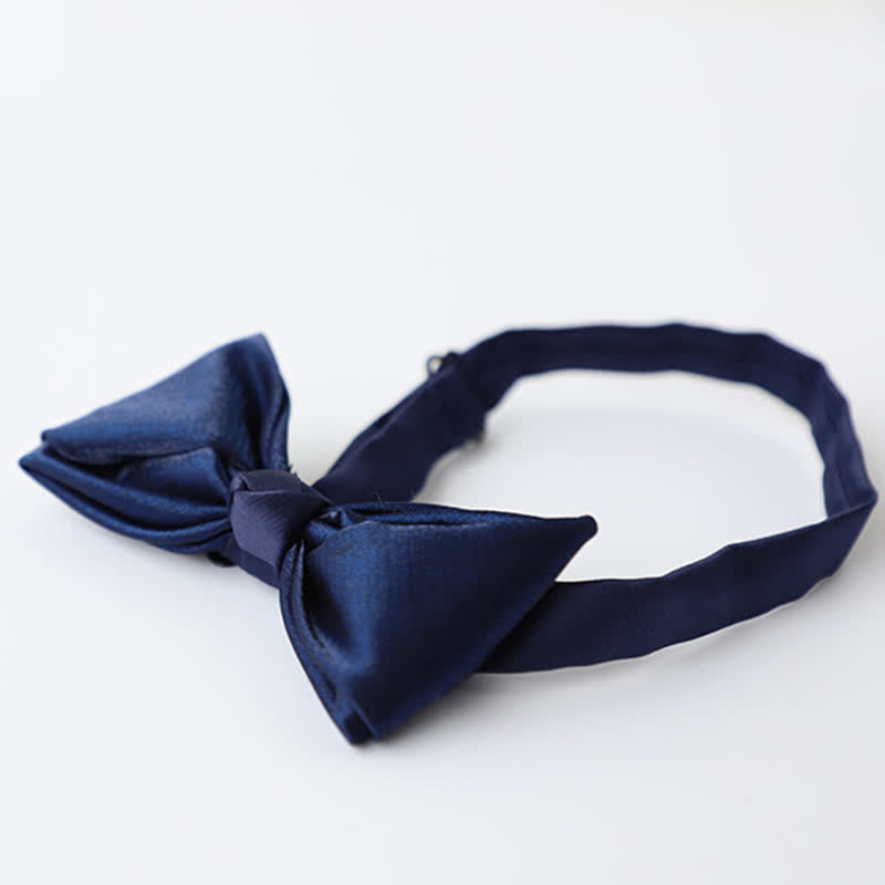 Papillon da uomo blu navy tinta unita - image 10