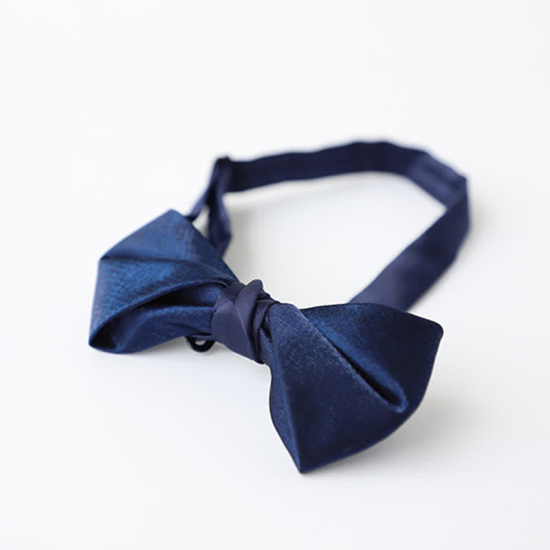 Papillon da uomo blu navy tinta unita - image 12