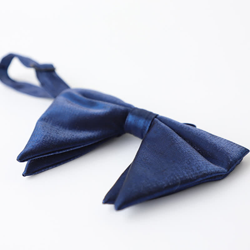 Papillon da uomo blu navy tinta unita - image 18