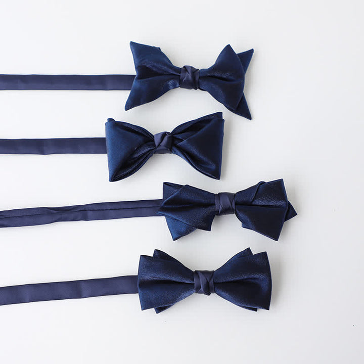 Papillon da uomo blu navy tinta unita - image 1