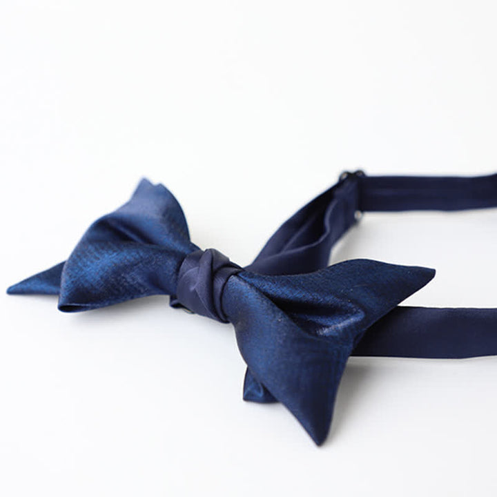 Papillon da uomo blu navy tinta unita - image 14