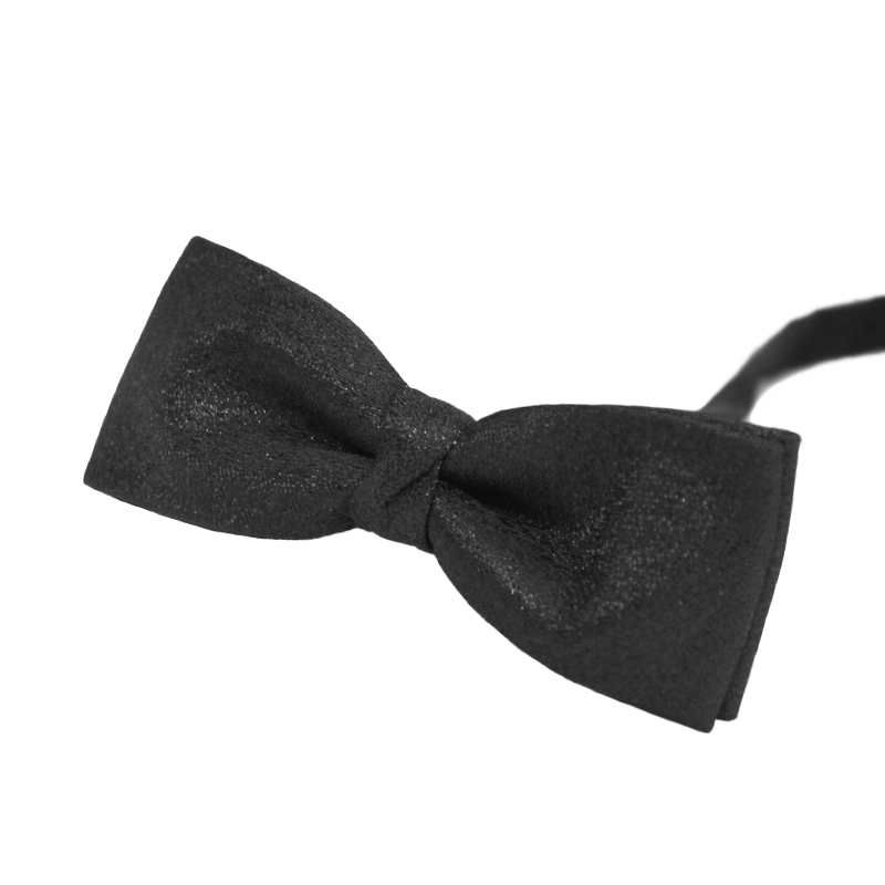 Papillon nero elegante e scintillante da uomo - Stile n. 3 - image 7
