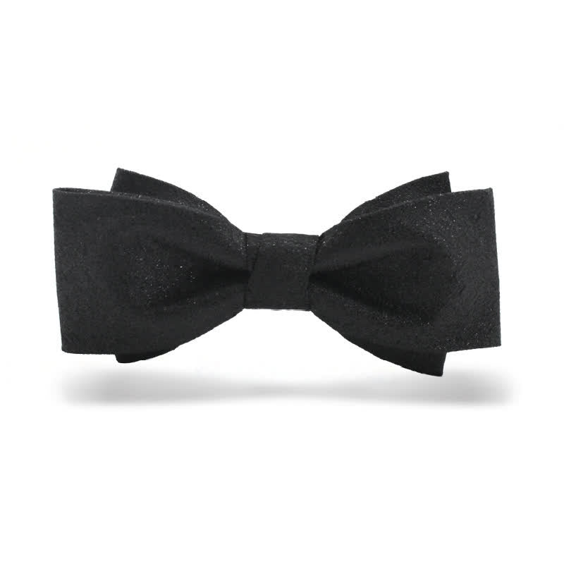 Papillon nero elegante e scintillante da uomo - Stile n. 2 - image 3
