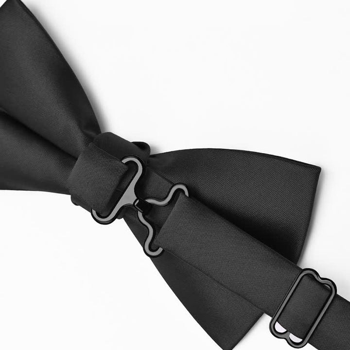 Papillon elegante da uomo con motivo floreale blu navy - image 2