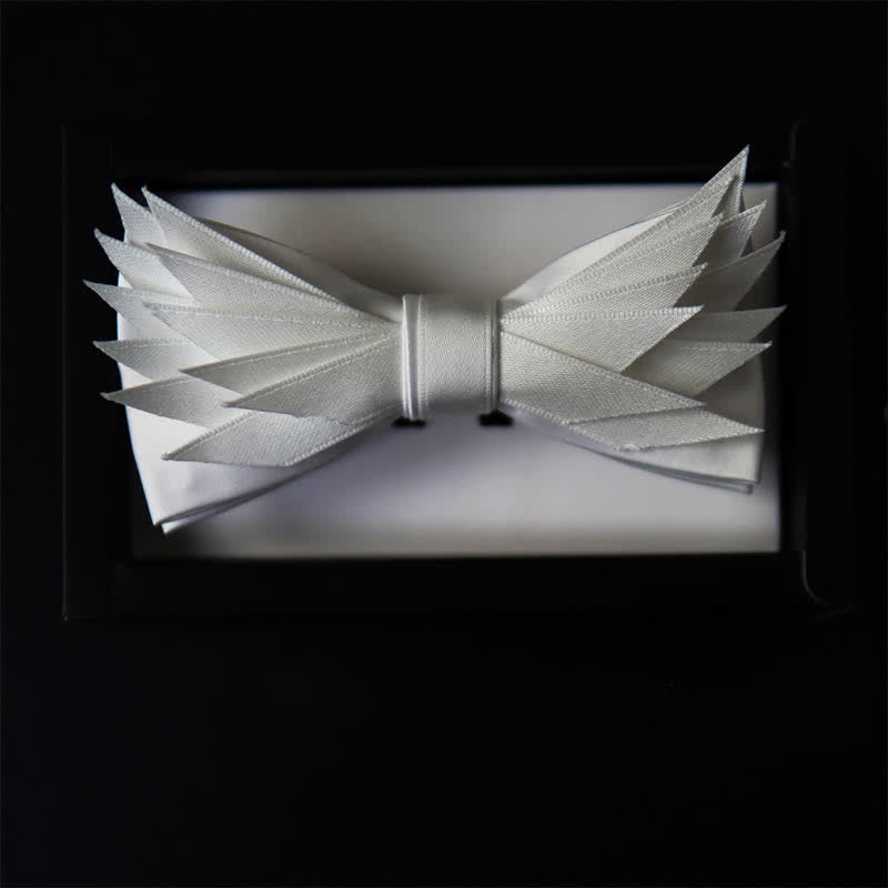 Papillon a forma di ali bianche, pulito e puro da uomo - image 2