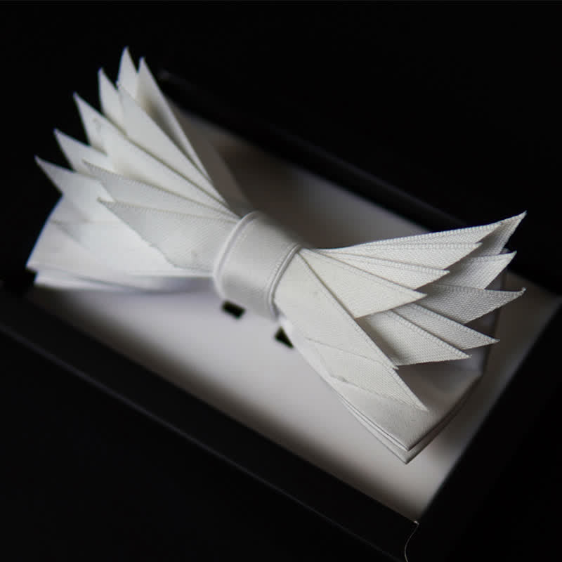 Papillon a forma di ali bianche, pulito e puro da uomo - Bianco puro - image 0