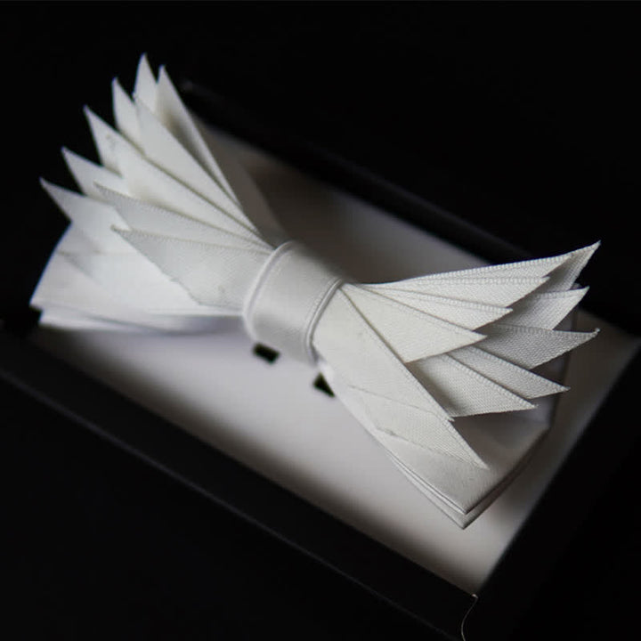 Papillon a forma di ali bianche, pulito e puro da uomo - Bianco puro - image 0
