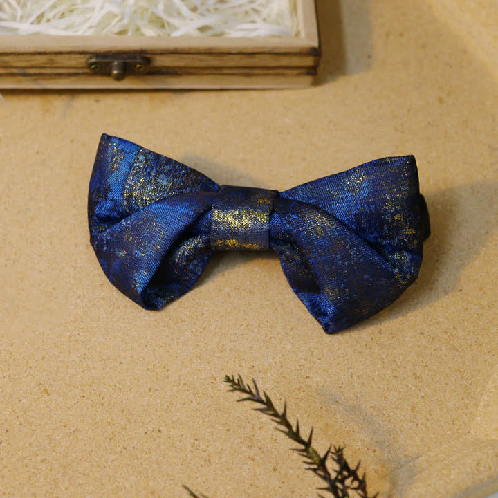 Set di papillon blu navy con strass Royal Gentlemanlike - image 1