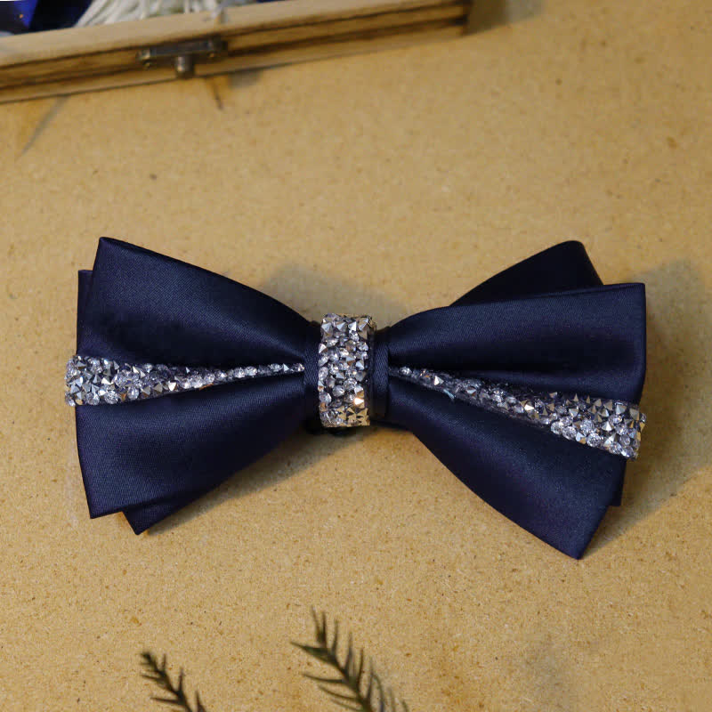 Set di papillon blu navy con strass Royal Gentlemanlike - image 4