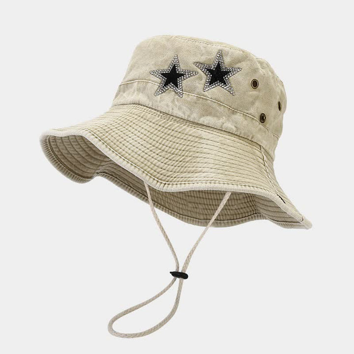 Cappello da cowboy unisex con stella e strass - image 6