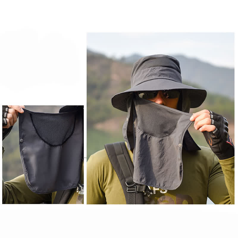 Cappello da trekking con mascherina staccabile da uomo - image 13