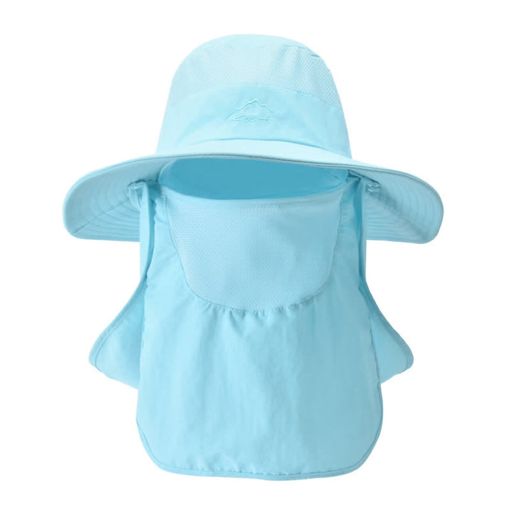 Cappello da trekking con mascherina staccabile da uomo - Azzurro cielo - Regolabile (22"-24 1/2") - image 1