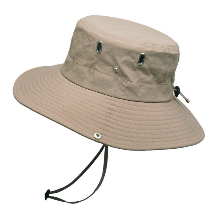 Cappello da pescatore da alpinismo con tesa larga e parasole da uomo - Cachi - Misura M (22"-22 7/8") - image 12