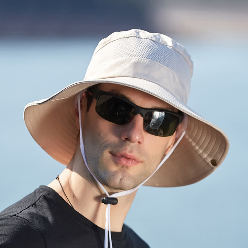 Cappello da viaggio da spiaggia con protezione solare estiva da uomo - image 5