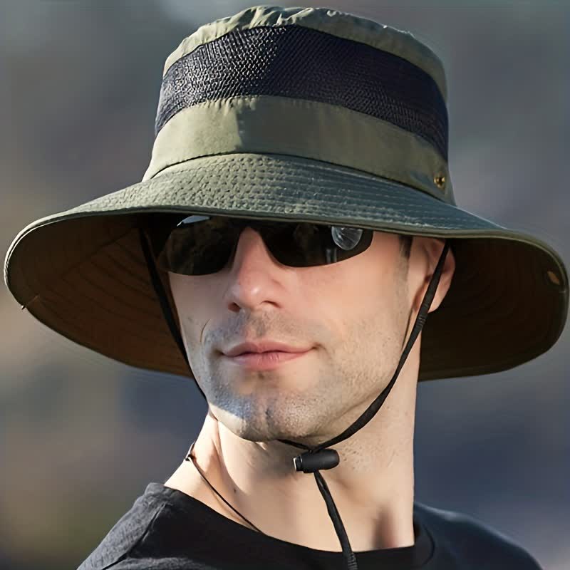 Cappello da viaggio da spiaggia con protezione solare estiva da uomo - image 8