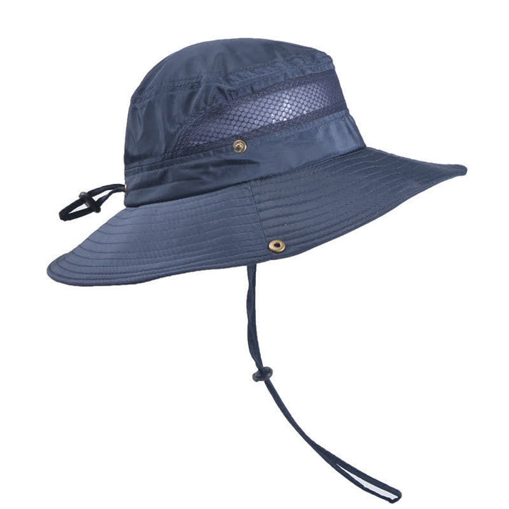 Cappello da pescatore a tesa larga in rete traspirante da uomo per esterni - Marina Militare - Misura M (22"-22 7/8") - image 10