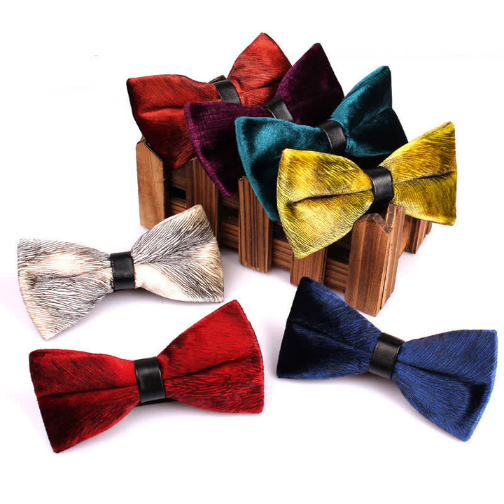 Papillon da uomo elegante e lussuoso in velluto per banchetto - image 0
