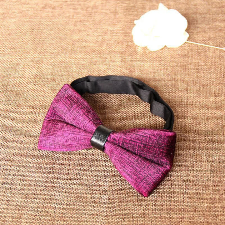 Papillon da uomo elegante e lussuoso in velluto per banchetto - Magenta - image 12
