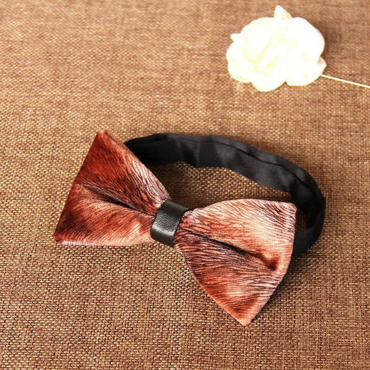 Papillon da uomo elegante e lussuoso in velluto per banchetto - Cioccolato - image 16