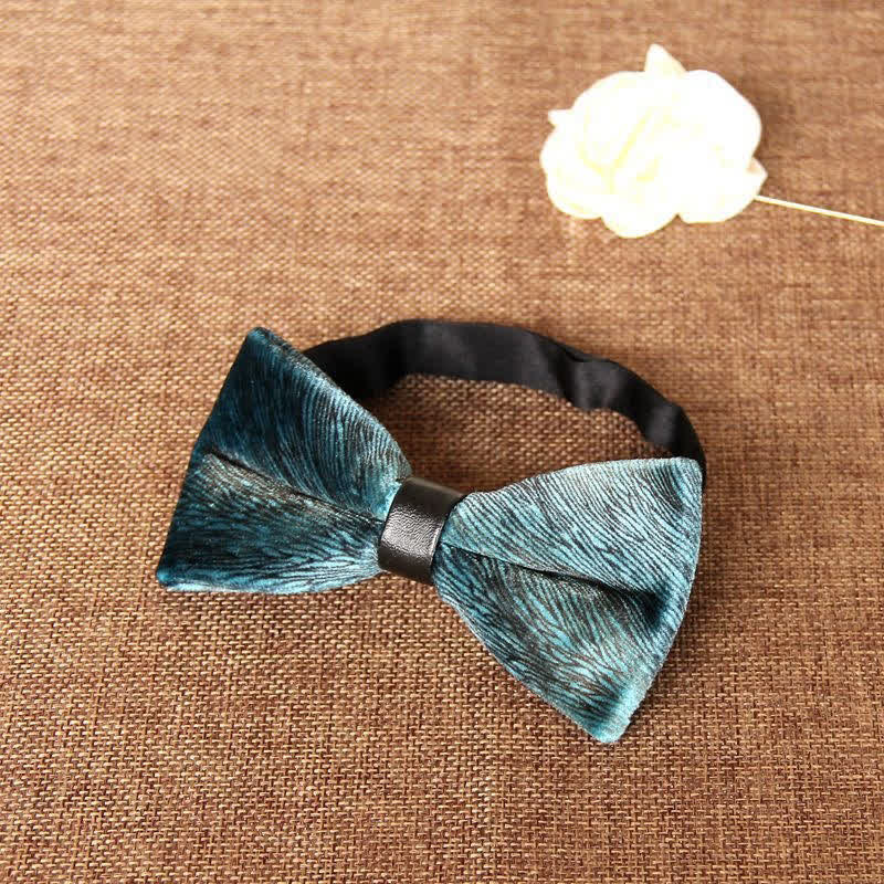 Papillon da uomo elegante e lussuoso in velluto per banchetto - CadettoBlu - image 20
