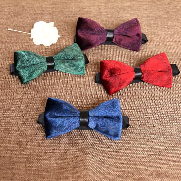 Papillon da uomo elegante e lussuoso in velluto per banchetto - image 1