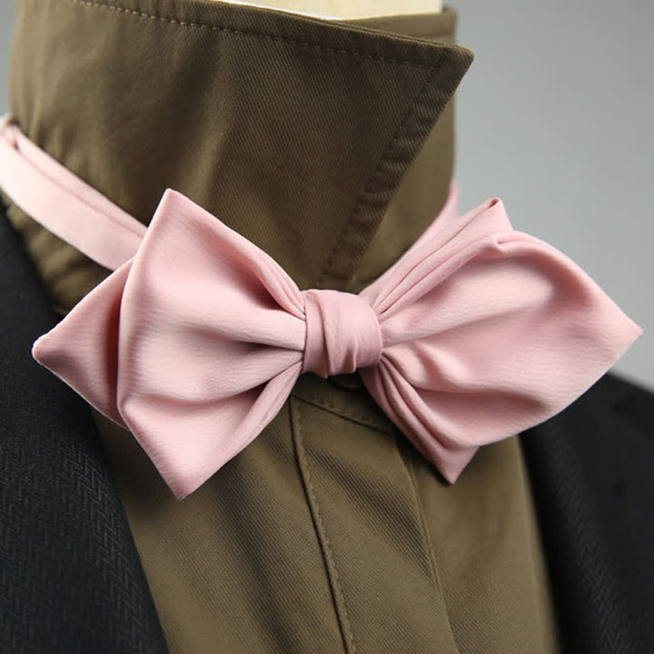 Papillon a punta speciale per matrimonio da uomo - Rosa - image 15