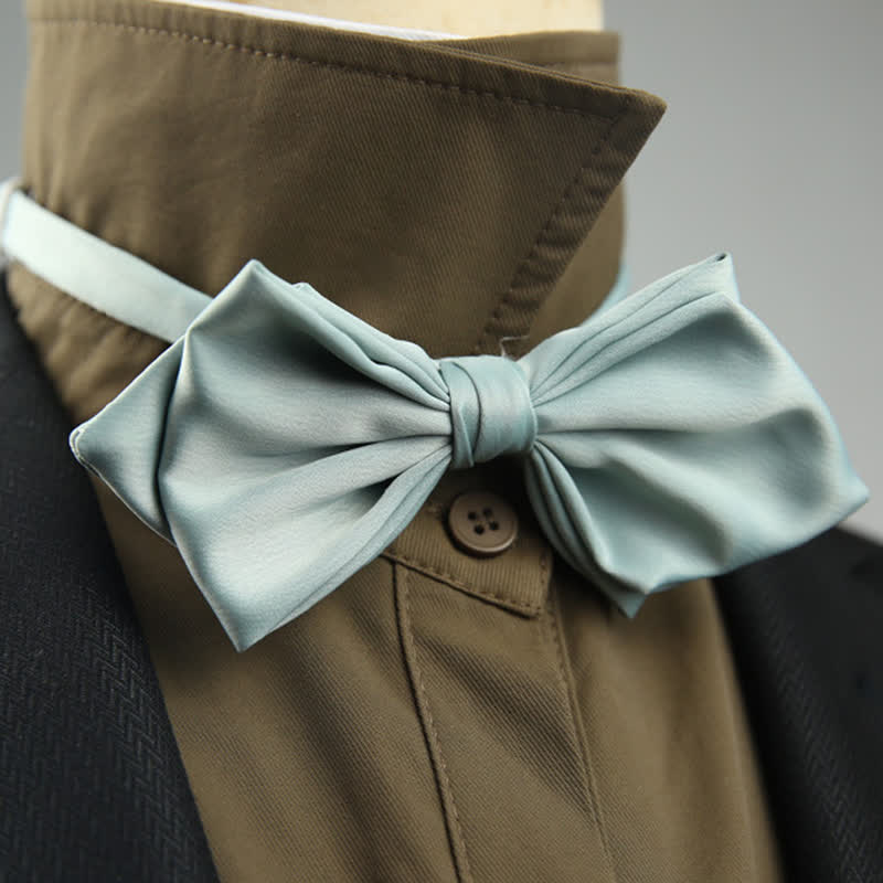 Papillon a punta speciale per matrimonio da uomo - Azzurro chiaro - image 13