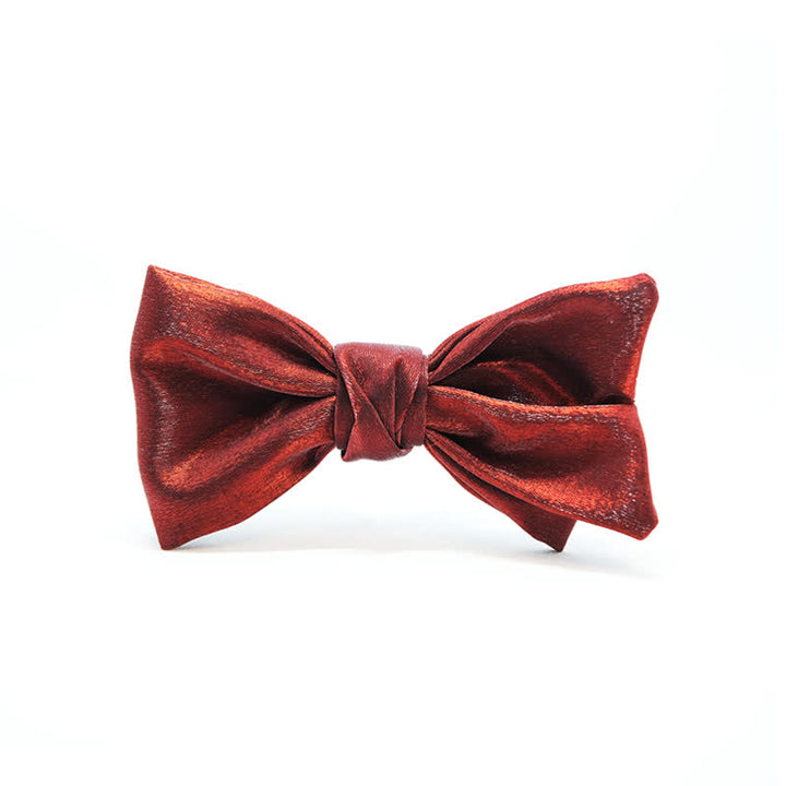 Papillon rosso olivastro lucido da uomo - image 3