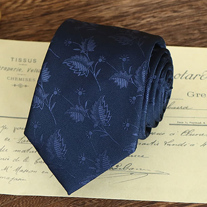 Cravatta da uomo con motivo floreale vintage - image 22