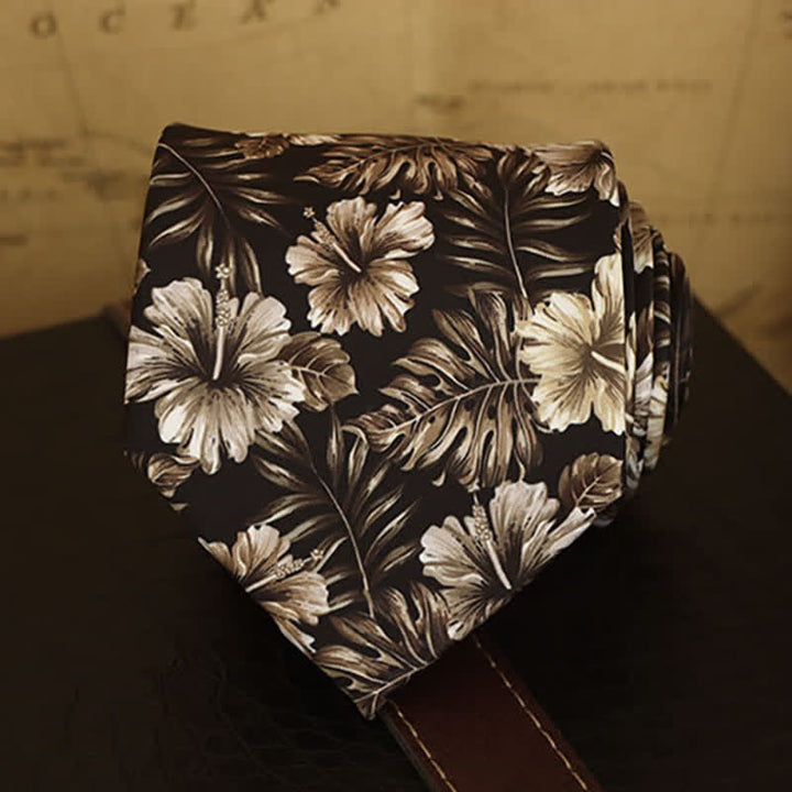 Camicia formale con stampa floreale da uomo e cravatta - image 22