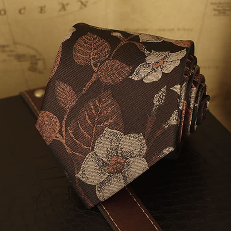 Camicia formale con stampa floreale da uomo e cravatta - image 19