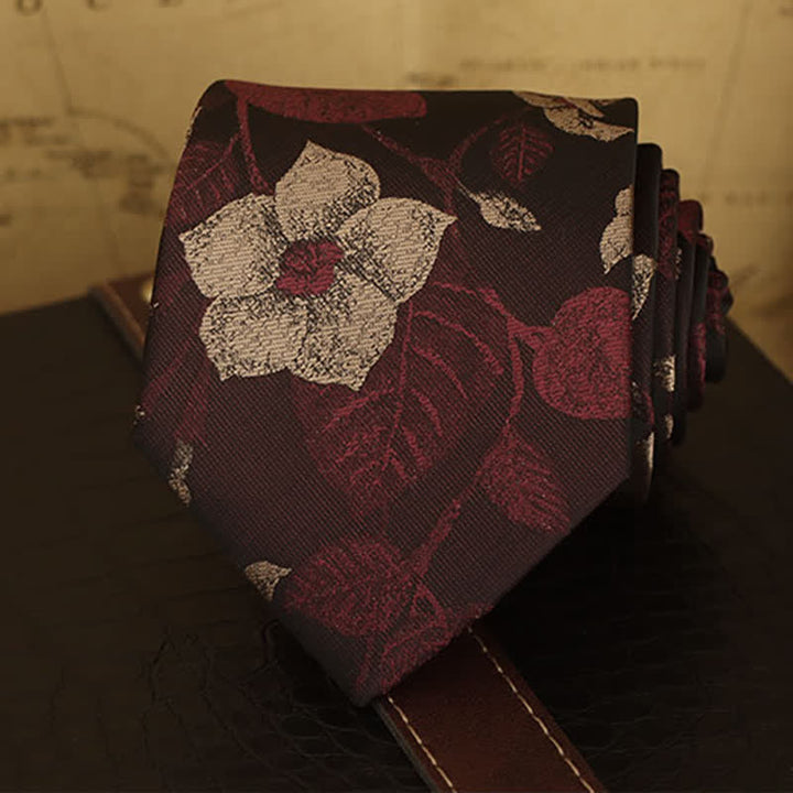 Camicia formale con stampa floreale da uomo e cravatta - image 4