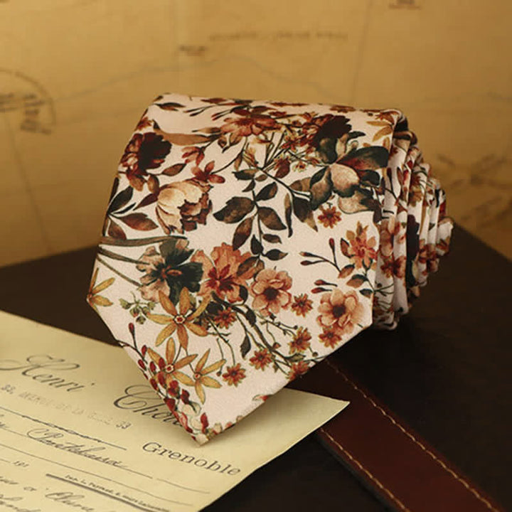 Camicia formale con stampa floreale da uomo e cravatta - image 10