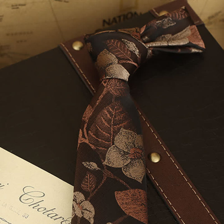 Camicia formale con stampa floreale da uomo e cravatta - image 20