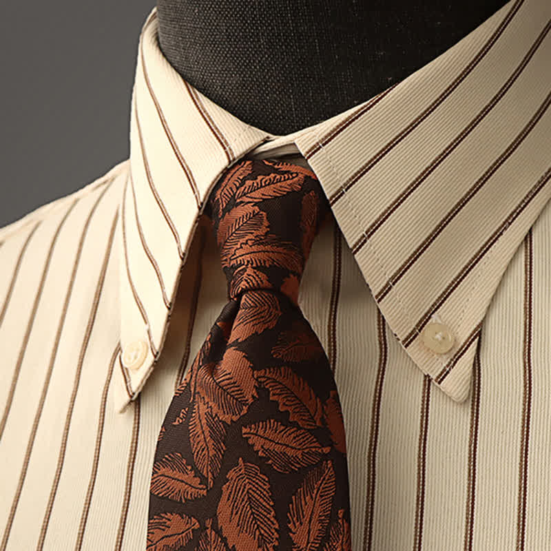 Camicia formale con stampa floreale da uomo e cravatta - Stile n. 6 - image 15