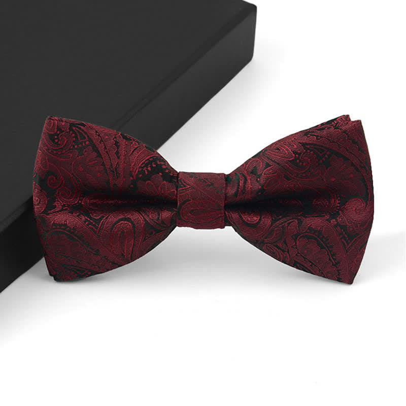 Set di 3 fazzoletti da uomo con papillon bordeaux - Papillon - image 1