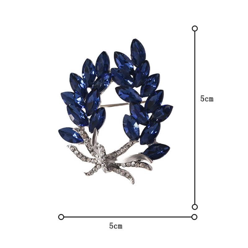Spilla di lusso da donna a forma di bouquet di spighe di grano - image 8