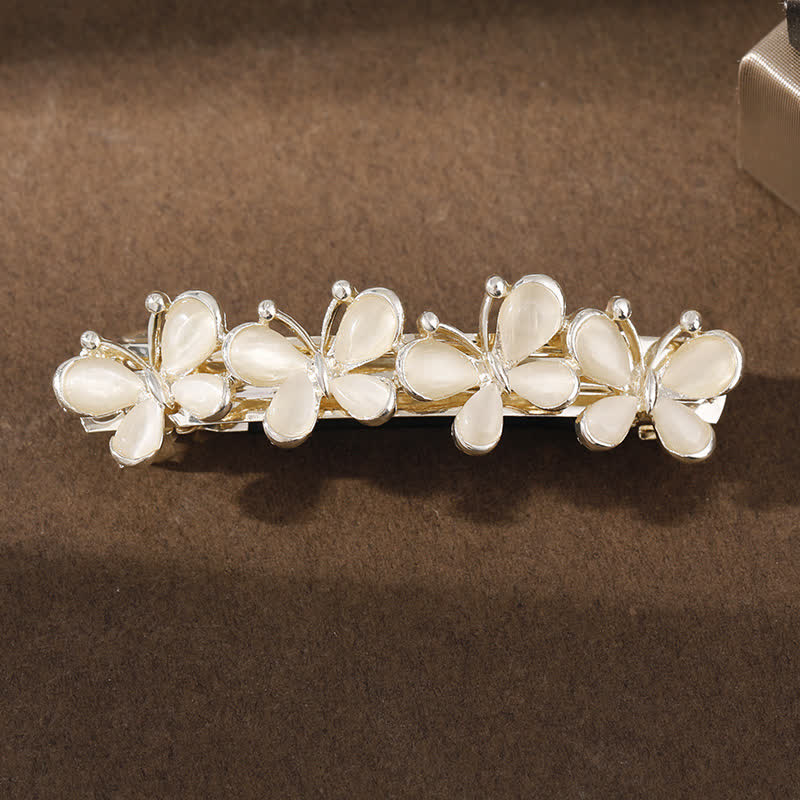 Fermaglio per capelli con farfalla e fiore in opale da donna - Farfalla - image 2