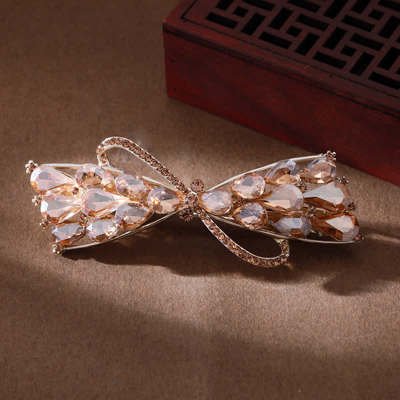 Fermaglio per capelli con cristalli scintillanti da donna - Champagne - image 6